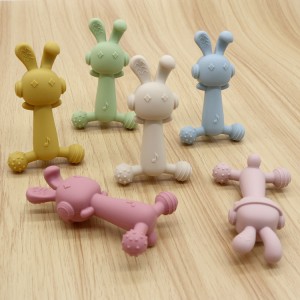 Bunny Silicone Teether Safe For Baby Factory l Melikey