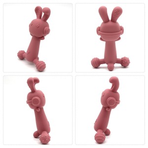 Bunny Silicone Teether Safe For Baby Factory l Melikey