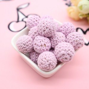 Crochet Wooden Beads For Baby Teething | Melikey
