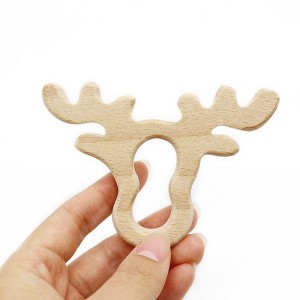 Wooden Teether Ring Suppliers –  Beech Wood Teething Rings Baby Teether Bulk | Melikey – Melikey Silicone