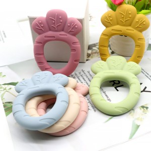 China wholesale Strawberry Teether Pacifier Factory –  Silicone Teether Ring BPA Free Factory | Melikey – Melikey Silicone