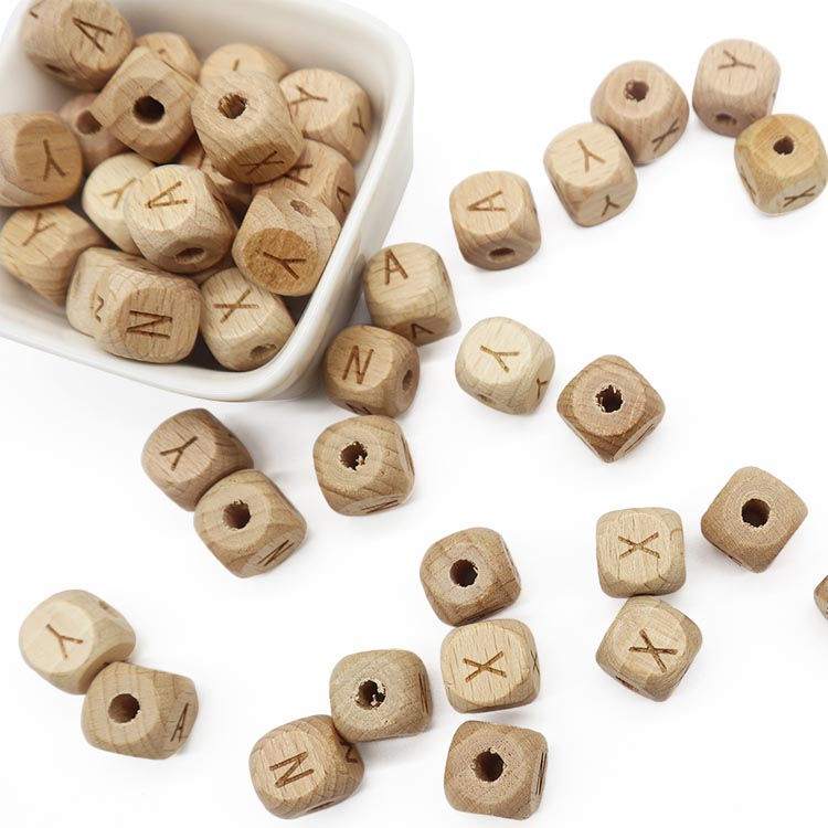 China wholesale Wooden Teething Beads –  buy wooden beads wholesale | Melikey – Melikey Silicone detail pictures