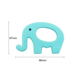 silicone necklace teether elephant silicone teether | Melikey
