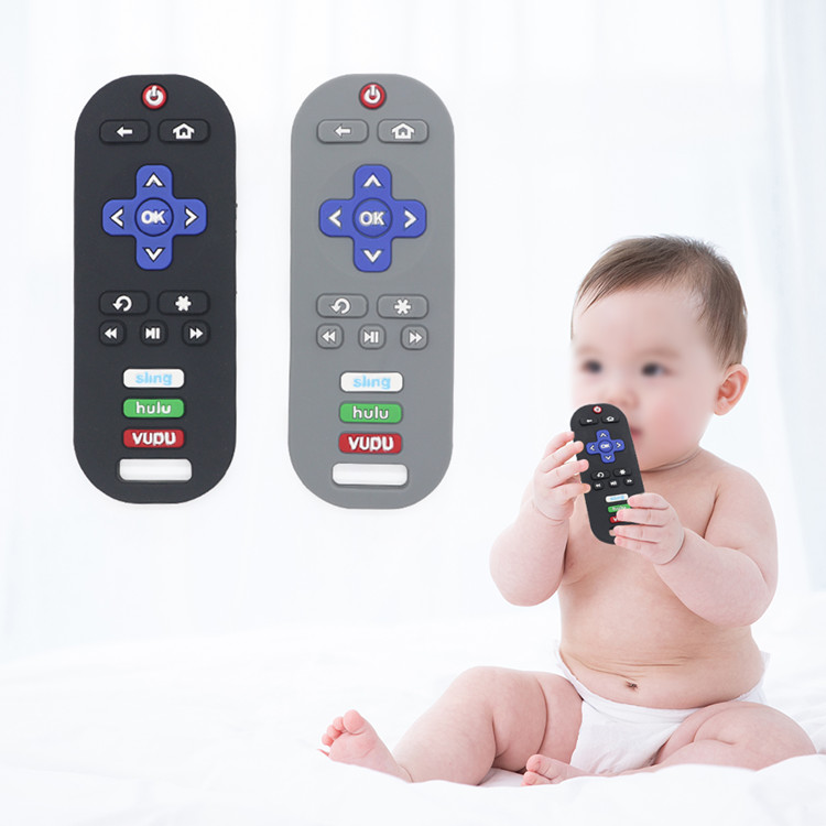 Silicone Baby Teether Toy Remote Custom l Melikey Featured Image