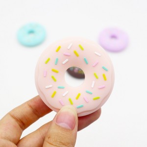 silicone ring teether doughnut safe silicone teether | Melikey