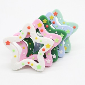 Silicone Teething Ring Safety Star Teether | Melikey