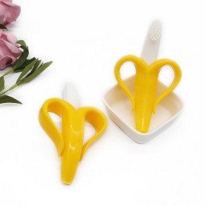 China wholesale Wooden Teething Ring Safety Suppliers –  Silicone Teether Toothbrush Fruit Shape Supplier| Melikey – Melikey Silicone