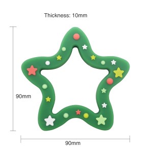 Silicone Teething Ring Safety Star Teether | Melikey