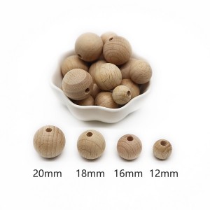 16mm round wooden beads wooden teething beads | Melikey