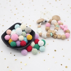 Best Wooden Letter Beads –  16mm 20mm wooden beads crochet wooden beads | Melikey – Melikey Silicone