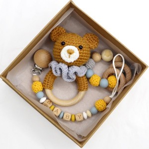 wooden teething toys wooden organic teether | Melikey