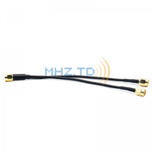 sma male to sma male cable, RG178, 50ohm SMA 2 in 1cable 0.15m