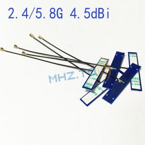 2.4GHz 5.8GHz Dual Band PCB WiFi Antenna U.FL IPEX is used for  Tv Indoor