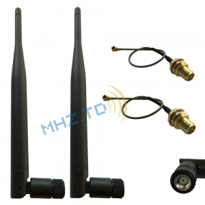 SMA male rubber antenna circular 2.4 Ghz omnidirectional antenna suitable for wireless communication such as routers