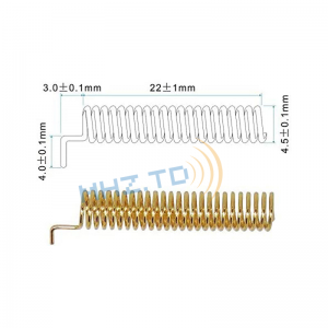 22mm NB-IOT antenna built-in copper-plated spring antenna