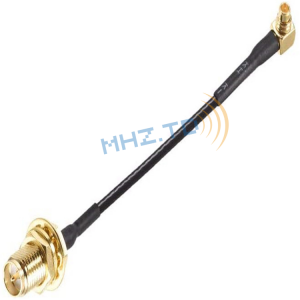 SMA female to MMCX elbow male Cable Assemblies extension cable RG178 for wireless antenna