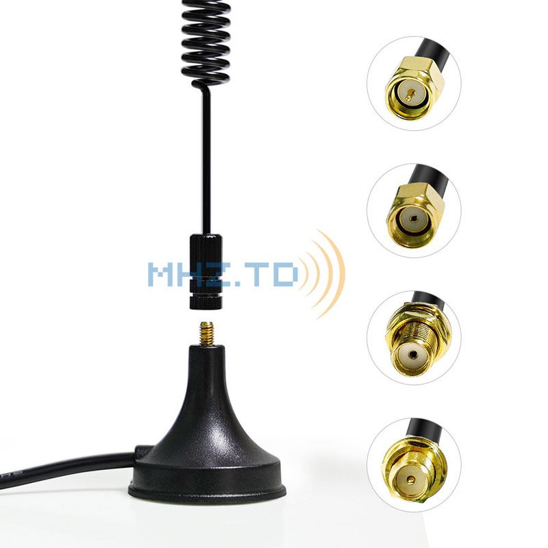 Professional China Magnetic Uhf Antenna -  Dual Band 2.4GHz 5GHz External Antenna With Magnetism, Sma Connector for WiFi Router Booster Security IP Camera – MHZ.TD