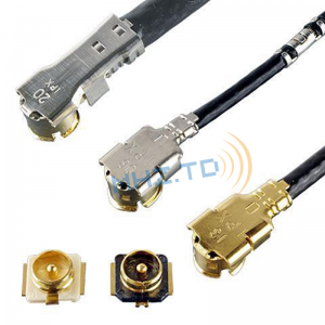 U.fin IPEX 4   2.4G Embedded Antenna 1.13 Black cable, antenna FPC soft plate is used in security consumer products