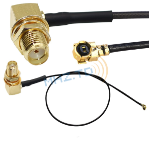 SMA female right Angle turn U.FL IPX coaxial cable IPEX UFL turn SMA jack elbow RF jumper WiFi antenna extension cable