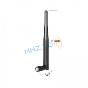 Dual-band WiFi antenna 2.4GHz 5GHz RP-SMA male head for security cameras