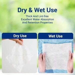 Wholesale Yakakura Dry Face Towels - Biodegradable