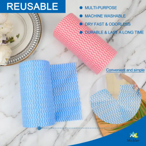 Biodegradable Reusable Nonwoven Fabric disposable dish cloths for washing dishes