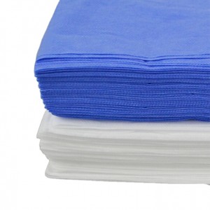 Ụlọ nkwari akụ Medical Ngwaahịa Home Textile Polypropylene Nonwoven Fabric Bed Sheet Set