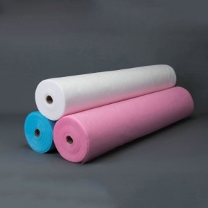 ມ້ວນ Sheet Disposable Non-woven Customized ສໍາລັບຮ້ານເສີມສວຍ, ໂຮງຫມໍແລະໂຮງແຮມ