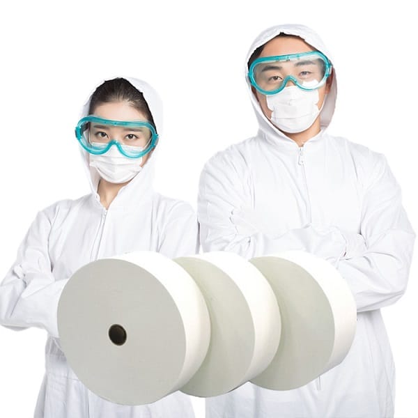OEM Non Woven Material Factories –  Medical TNT100% Polypropylene SMS Blue Mask Non Woven Fabric – Micker Sanitary