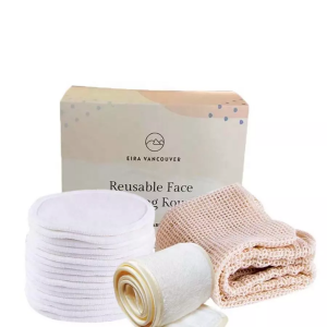 Opakovaně použitelné odličovací tamponky z bambusové bavlny s nulovým odpadem pro všechny typy pleti