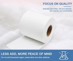 ʻIli Friendly 40gsm Spunlace Nonwoven Fabric Roll No Wet Wipes