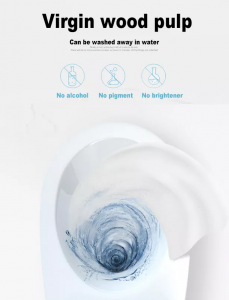 Kertas Toilet Basah Kertas Tisu Basah Ramah Lingkungan OEM