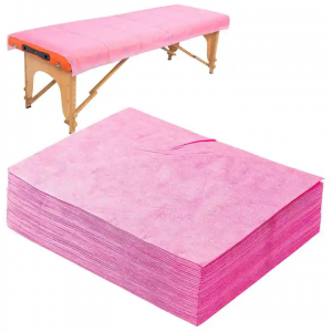 Custom Disposable Non woven Bed Sheets Luxury Spa / Salon Stretcher Hospital fitted Bed Sheet for beauty salon