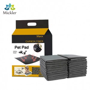 Charcoal Pet Pads with Sticker Biodegradable Puppy Dog Pad Pee Pad Charcoal