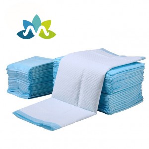 Pet underpad disposable incontinence super absorbent ໄມ້ໄຜ່ຜູ້ໃຫຍ່ພາຍໃຕ້ pads ຕຽງນອນຂອງ waterproof
