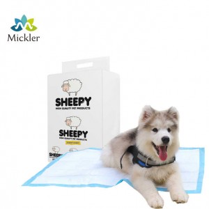 OEM ប្ដូរតាមបំណងម៉ាក Super absorbent puppy pads ហ្វឹកហាត់ pee