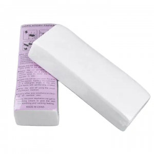 Wax 100 Pcs निजी लेबल उच्च गुणस्तरको डेपिलेटरी स्ट्रिपहरू गैर-बुनेको कपडा कपाल हटाउने वेक्सिङ पेपर मोम लेपित कागज