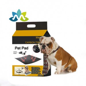 Customized Disposable Bamboo Charcoal Pet Urine Pad Featured Activated Carbon Pet Training Pad
