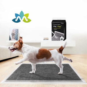 Mitsonika amin'ny saribao volotsangana Carbon Pet Dog Absorbent Pads Pet Training Puppy Pad