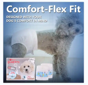 SML XL Absorbent popok piaraan pikeun anjing jalu jeung bikang Leak Protection Disposable Dog diapers