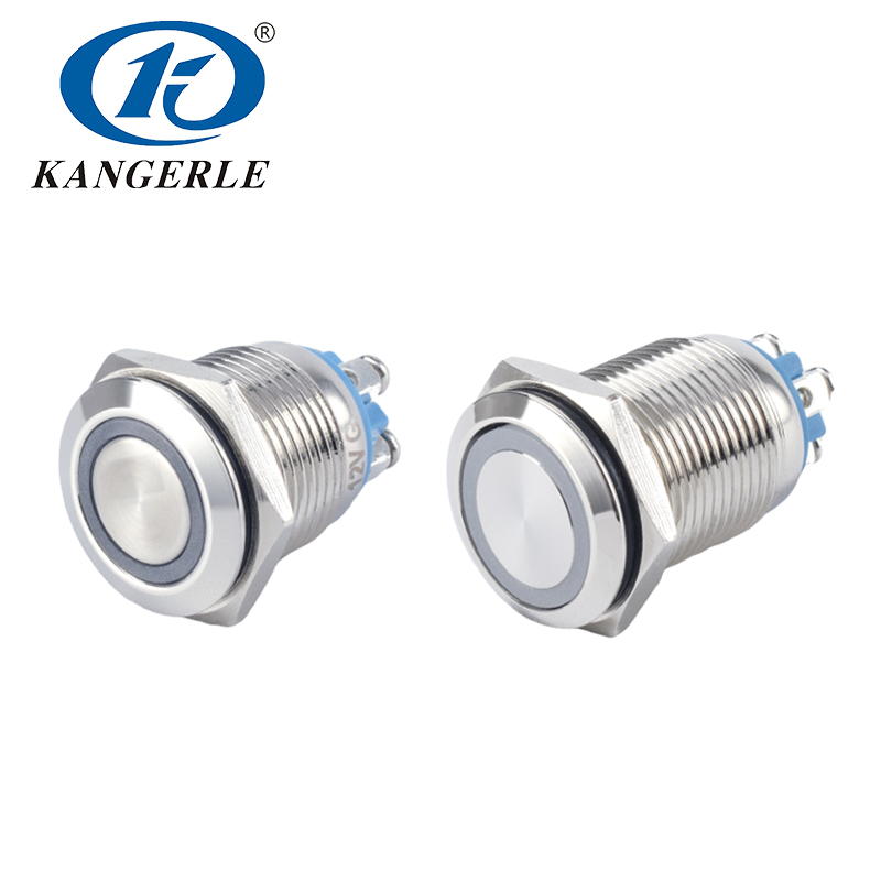Stainless steel momentary/maintained 16mm metal push button switch