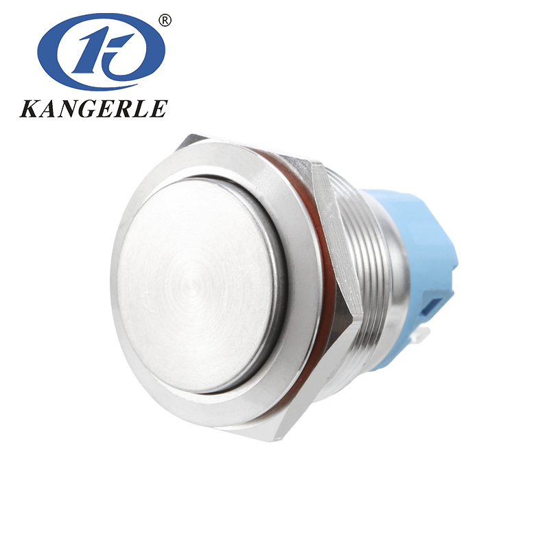 25C Momentary metal push button switch 25mm high head without LED