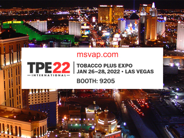 nous allons à Las Vegas demain pour le stand TPE22 (tobacco plus expo) numéro 9205 !