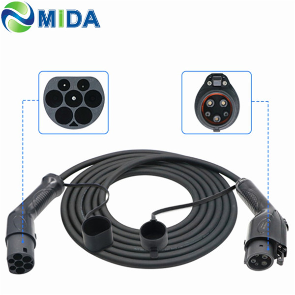 16A 32A 1 型至 2 型 EV 充电电缆 EVSE 电动汽车充电器特色图片