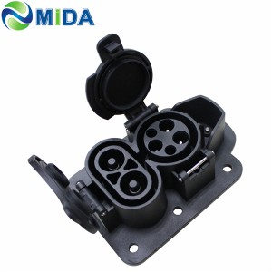 DC 200A AC 63A CCS J1772 Inlets CCS Type 1 Socket DC Fast Charging Socket for Electric Truck Inlets