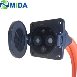 China 200A 250A GBT Inlets DC Fast Charger EV Charging Socket for Electric Vehicle