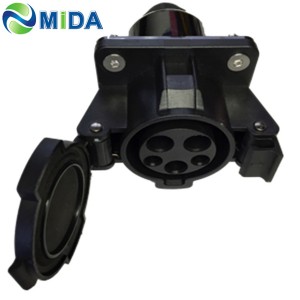 MIDA 32A 40A 50A SAE J1772 EV Vehicles AC Inlet Sockets Type 1 Vehicle Inlets