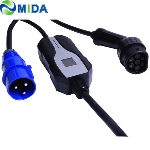 IEC62752 32Amp Type 2 EV Charger CEE Plug EV Charging Cable Electric Vehicles Car Charger Box