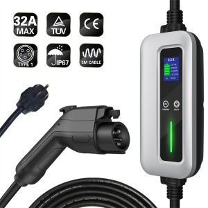 Level 2 EV Charger 32A NEMA 14-50 Pulagi SAE J1772 Charger Electric Car 7.68 kW Type 1 EV Charger