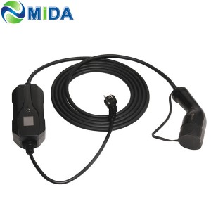 MIDA EV Power 8A 10A 16A Tip 2 EV Cutie încărcător EU Schuko Plug Încărcător auto pentru vehicule electrice